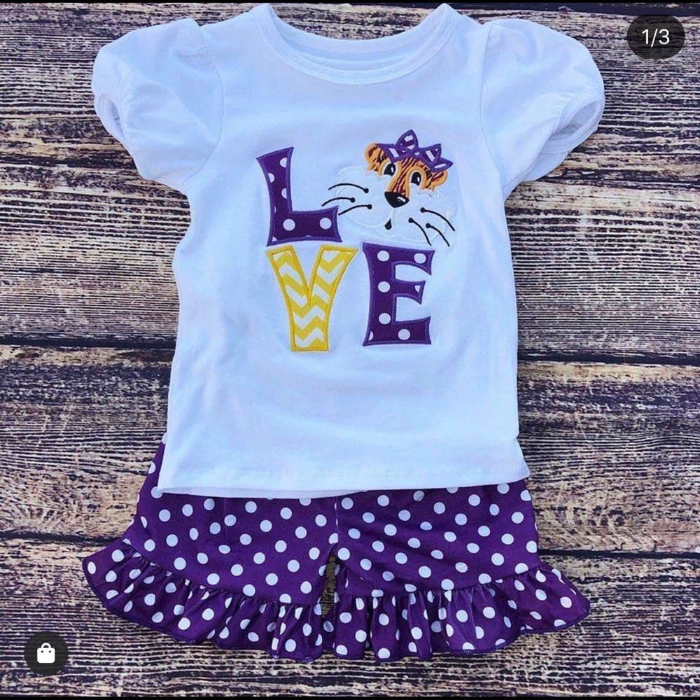 Purple and Gold Tiger Outfit